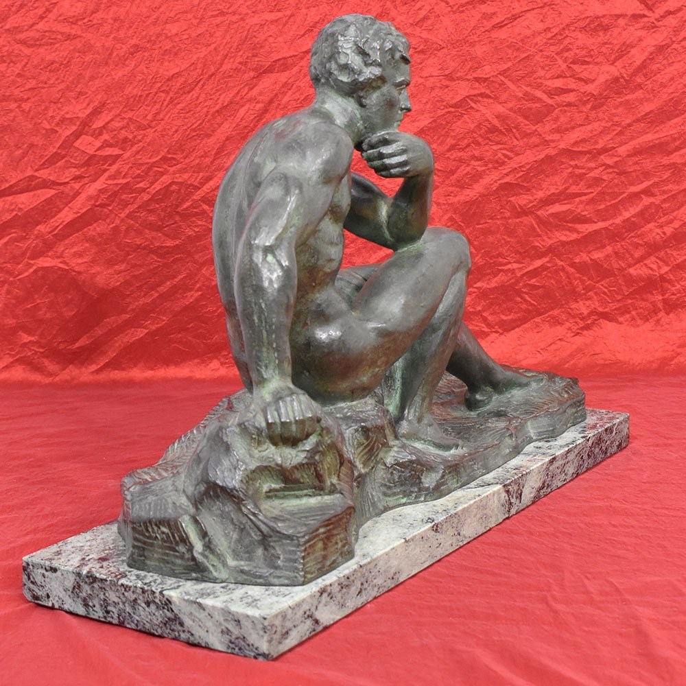 STB79 1 art deco sculpture nude man bronze statue.jpg